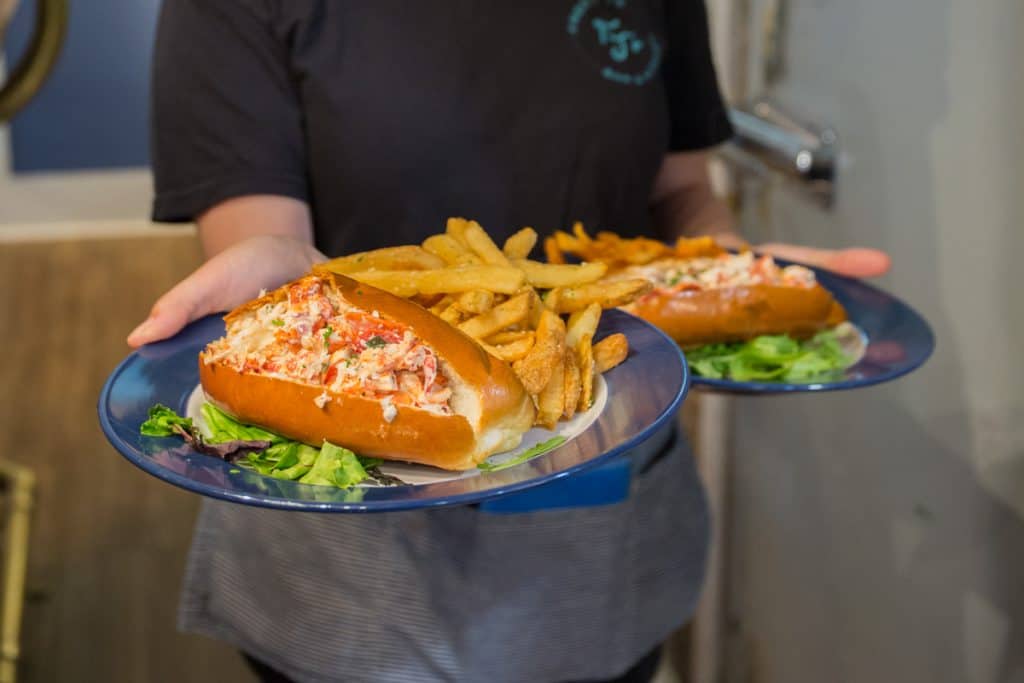 Lobster Roll at Freddy J's Bar & Kitchen in May's Landing
