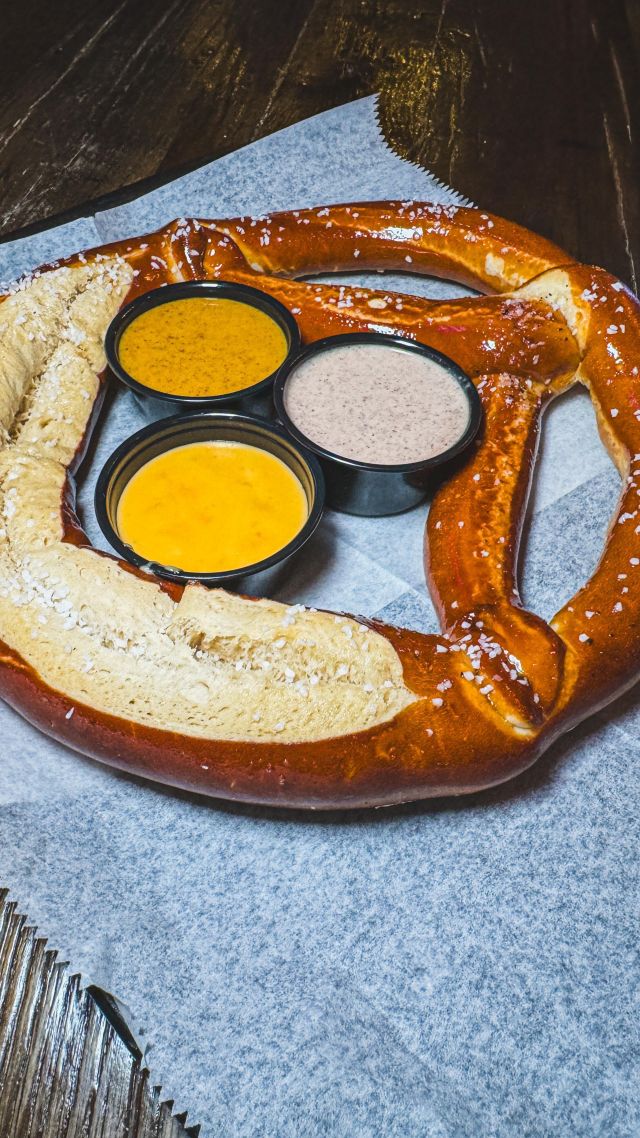 Elevate your Happy Hour experience at Freddy J’s with our mouth-watering Bavarian Pretzel, served with not one, but THREE irresistible dipping sauces! 🥨✨

Dive into the rich, creamy goodness of our Cinnamon Cream Sauce, kick things up a notch with our Spicy Mustard, or indulge in the ultimate comfort of our @coopercheese Beer Cheese. Each dip offers a unique flavor adventure, perfectly complementing the warm, buttery softness of our giant Bavarian Pretzel.

Why settle for the usual when you can enjoy a twist of flavors that are sure to satisfy all your snack cravings? Join us during Happy Hour, Tuesday to Saturday from 3pm to 6pm and all day Sunday, and make your time truly special with this delicious trio that’s waiting to make your taste buds dance.

Don’t miss this perfect blend of sweet, spicy, and savory - only at Freddy J’s. It’s more than just a snack; it’s a Happy Hour revolution! 🍻🎉