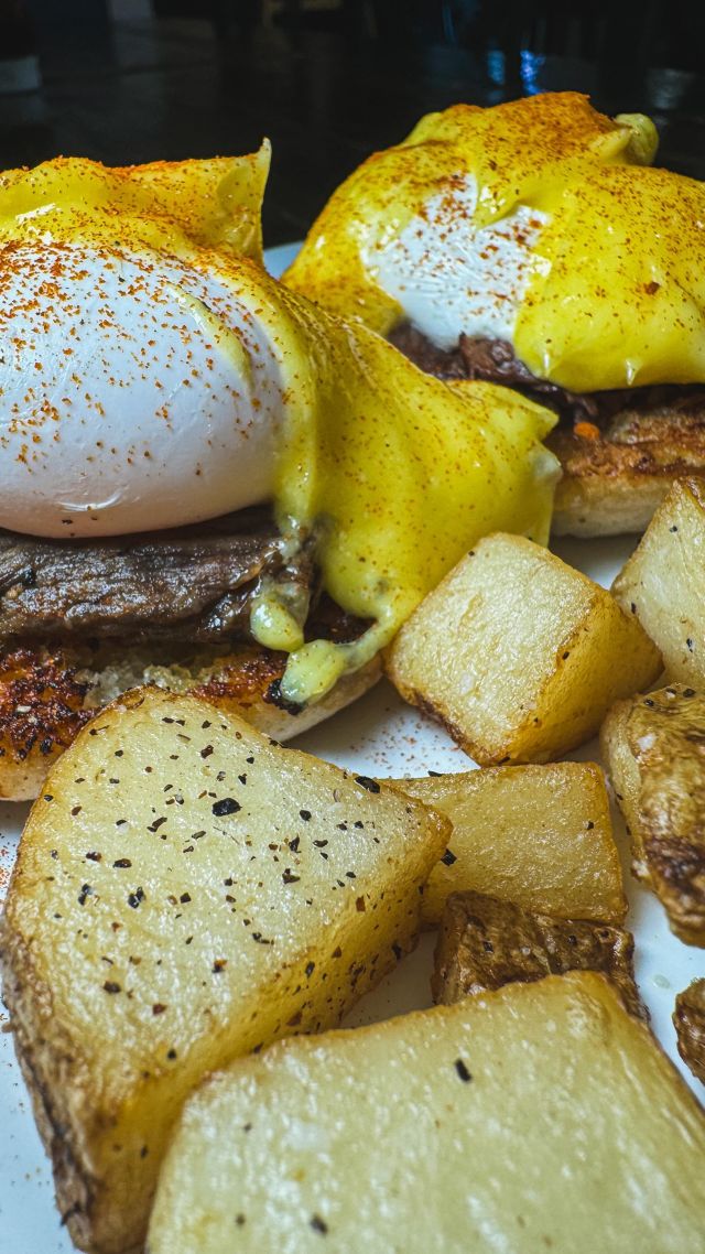 Elevate your Sunday brunch game at Freddy J’s with our signature Short Rib Benedict! 🍳🥩 Dive into the rich flavors of @guinness-braised short ribs, perfectly paired with two poached eggs on toasted English muffins, all smothered in our creamy hollandaise sauce. A side of crispy breakfast potatoes completes this masterpiece, making it a brunch essential that’s been delighting our guests every Sunday from 11am to 2pm.

This beloved dish is a testament to brunch done right, marrying the heartiness of short ribs with the classic elegance of eggs benedict. It’s the perfect reason to gather with friends and family and make your Sundays extra special.

Join us for brunch at Freddy J’s and rediscover why our Short Rib Benedict continues to be a crowd favorite. It’s not just a meal; it’s a ritual, a celebration of flavors that will transform your weekend brunch into an unforgettable experience. Don’t miss out on this brunch classic!