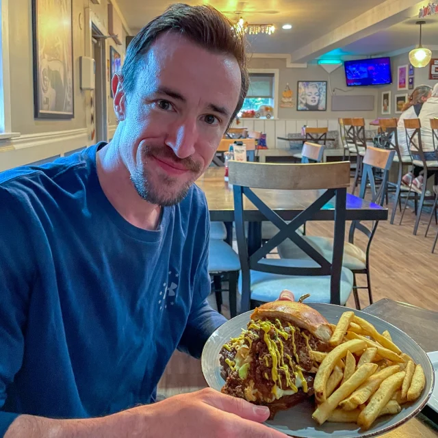 🚨 Shoutout to Michael for Conquering Freddy J’s Burger Challenge! 🚨

Burger Week at Freddy J’s was one for the books, and we’ve got to give a huge round of applause to Michael, who absolutely crushed the challenge! 🎉

From the Chili Burger from Charlotte to the Pastrami Burger from Salt Lake City, Michael took on all seven iconic burgers from across the country—and yes, he snapped a selfie with every single one! 📸 Not only did he conquer the flavors, but he also earned himself some awesome prizes and the exclusive Burger Road Trip T-shirt!

His top favorites? In no particular order: the Bean Burger, the Pastrami Burger, and the Luther Burger. 

Check out the burgers that made this challenge legendary:

	•	🌶️ Day 1: Chili Burger (Charlotte, NC)
	•	🍩 Day 2: Luther Burger (Atlanta, GA)
	•	🫒 Day 3: Olive Burger (Lansing/Detroit, MI)
	•	🧈 Day 4: Butter Burger (Milwaukee, WI)
	•	🧀 Day 5: Juicy Lucy (Minneapolis, MN)
	•	🌱 Day 6: Bean Burger (San Antonio, TX)
	•	🥪 Day 7: Pastrami Burger (Salt Lake City, UT)

Thanks to everyone who joined in the fun and made Burger Week a smash hit. If you missed it, don’t worry—there’s always another tasty event on the horizon at Freddy J’s! Stay tuned for more delicious adventures.